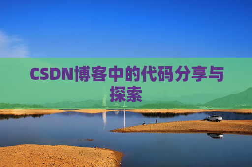 CSDN博客中的代码分享与探索